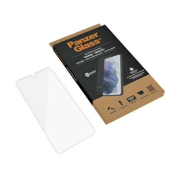 PanzerGlass E2E Microfracture antibacterial glass for Samsung Galaxy S22+ - with black frameeng