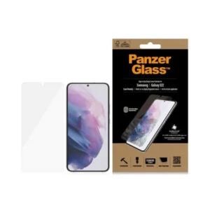 PanzerGlass E2E Microfracture antibacterial glass for Samsung Galaxy S22 - with black frameeng
