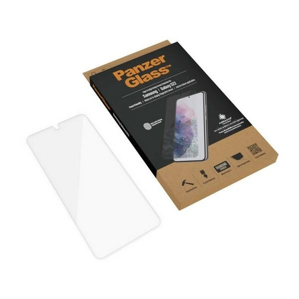 PanzerGlass E2E Microfracture antibacterial glass for Samsung Galaxy S22 - with black frameeng