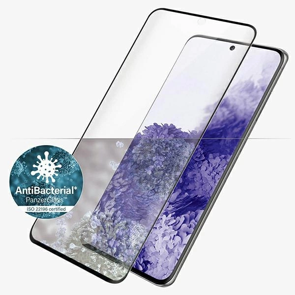 PanzerGlass E2E Microfracture antibacterial glass for Samsung Galaxy S21 Ultra - with black frameeng