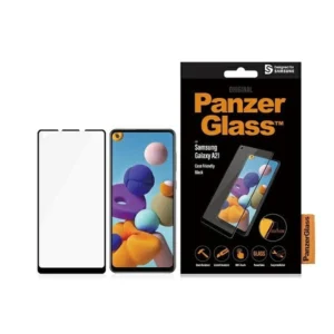 PanzerGlass E2E Regular tempered glass for Samsung Galaxy A21 - with black frameeng
