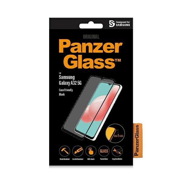 PanzerGlass E2E Regular tempered glass for Samsung Galaxy A32 5G - with black frameeng