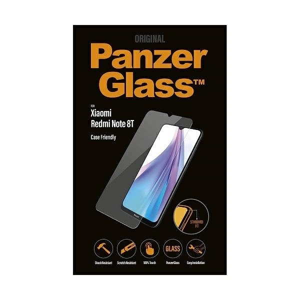 PanzerGlass E2E Regular tempered glass for Xiaomi Redmi Note 8T - with black frameeng