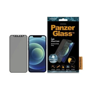 PanzerGlass E2E Super+ Microfracture antibacterial tempered glass for iPhone 12 mini - with black frameeng