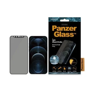 PanzerGlass E2E Super+ Microfracture antibacterial tempered glass for iPhone 12 Pro Max - with black frameeng