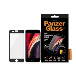 PanzerGlass E2E Super+ tempered glass with camera cover for iPhone 6 / 6s / 7 / 8 / SE 2020 / SE 2022 - with black frameeng