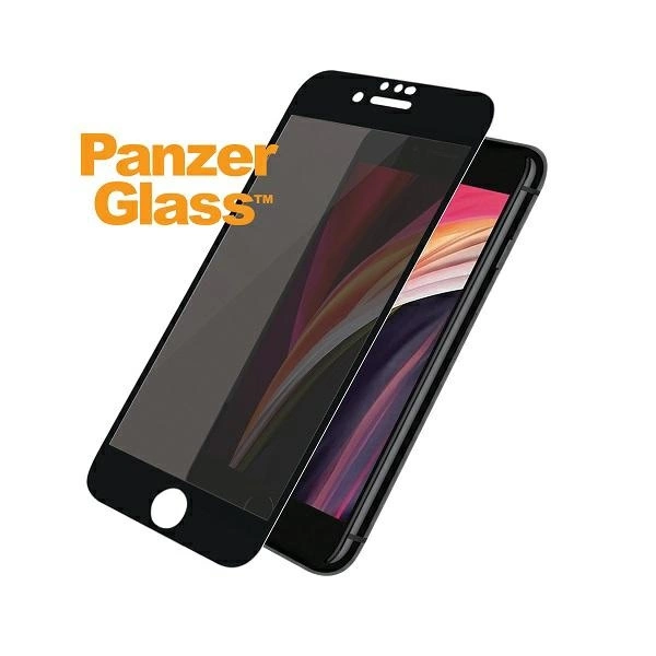 PanzerGlass E2E Super+ privacy tempered glass for iPhone 6 / 6s / 7 / 8 / SE 2020 / SE 2022 - with black frameeng