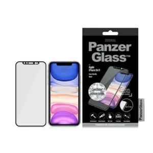 PanzerGlass E2E Super+ tempered glass with camera cover with Swarovsky crystal for iPhone XR / 11 - with black frameeng