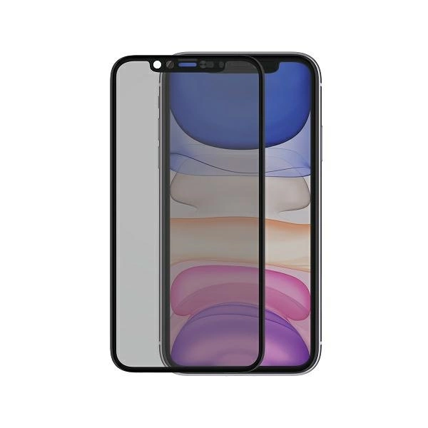 PanzerGlass E2E Super+ privacy tempered glass with camera cover for iPhone XR / 11 - with black frameeng