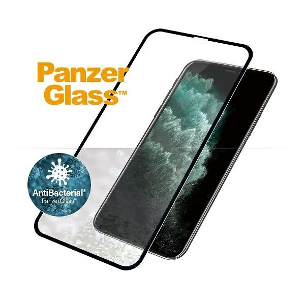 PanzerGlass E2E Super+ antibacterial tempered glass for iPhone XS Max / 11 Pro Max - with black frameeng