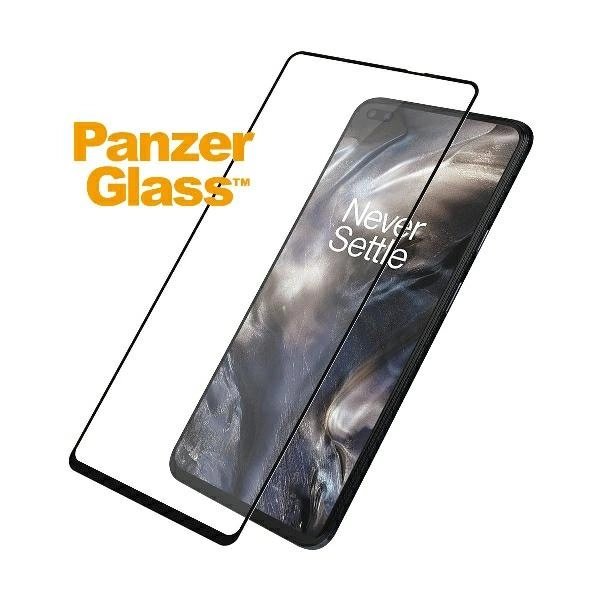 PanzerGlass E2E Super+ tempered glass for OnePlus Nord - with black frameeng