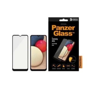 PanzerGlass E2E Super+ antibacterial tempered glass for Samsung Galaxy A02s - with black frameeng