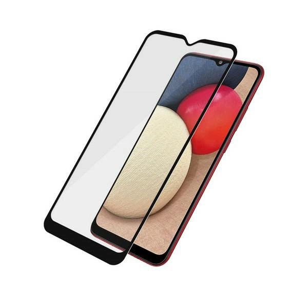 167713_2 PanzerGlass E2E Super+ antibacterial tempered glass for Samsung Galaxy A02s - with black frameeng