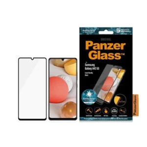 PanzerGlass E2E Super+ antibacterial tempered glass for Samsung Galaxy A42 5G - with black frameeng