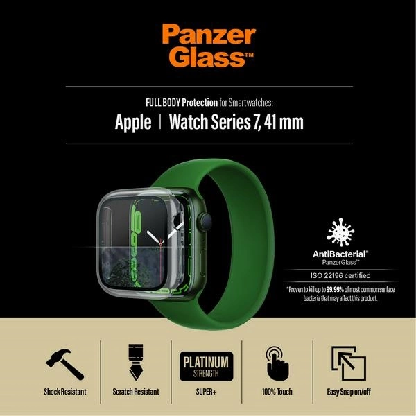 PanzerGlass Full Body case for Apple Watch 7 / 8 41 mm - transparenteng