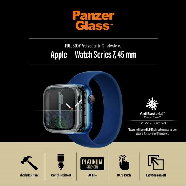 PanzerGlass Full Body case for Apple Watch 7 / 8 45 mm - transparenteng