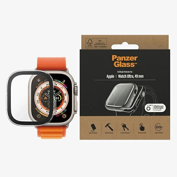 PanzerGlass Full Body case for Apple Watch Ultra 49mm - transparenteng