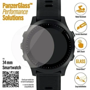 PanzerGlass Screen Protector for Samsung Galaxy Watch 3 34mm / Garmin Forerunner 645 / 645 Music / Fossil Q Venture Gen 4 / Skagen Falster 2"eng