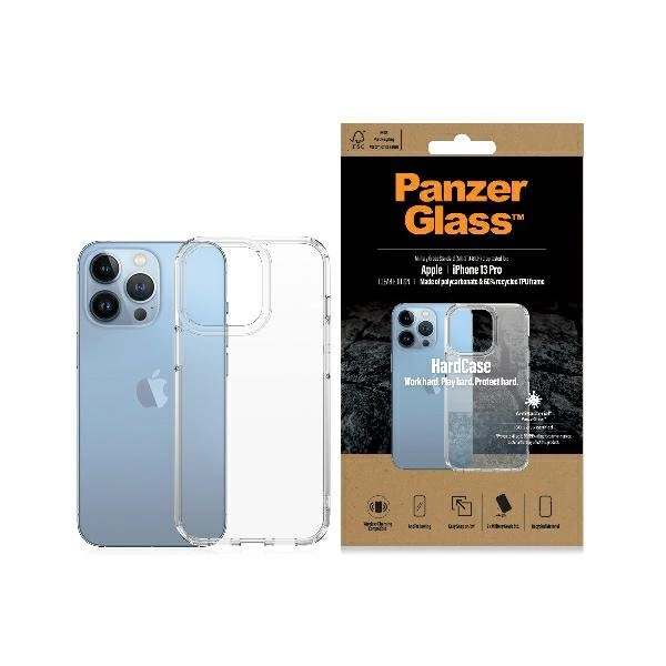 PanzerGlass HardCase antibacterial Military Grade certified case for iPhone 13 Pro - transparenteng