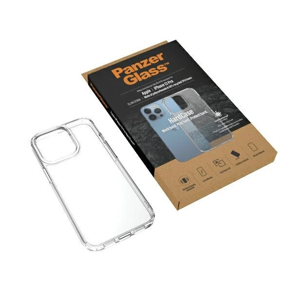 PanzerGlass HardCase antibacterial Military Grade certified case for iPhone 13 Pro - transparenteng
