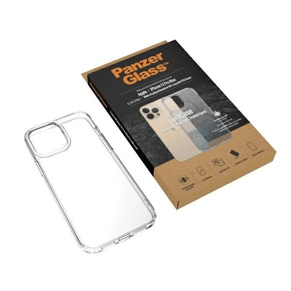 PanzerGlass HardCase antibacterial Military Grade certified case for iPhone 13 Pro Max - transparenteng