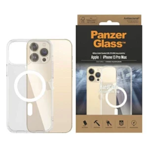 PanzerGlass HardCase with MagSafe Antibacterial Military Grade Certified Case for iPhone 13 Pro Max - Transparenteng
