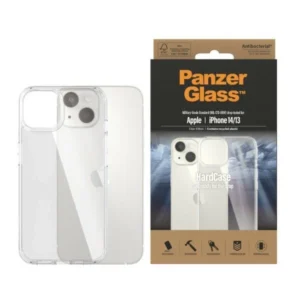PanzerGlass HardCase antibacterial Military Grade certified case for iPhone 14 / 15 / 13 - transparenteng