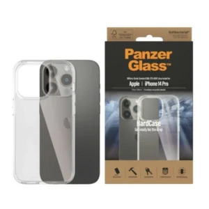 PanzerGlass HardCase antibacterial Military Grade certified case for iPhone 14 Pro - transparenteng