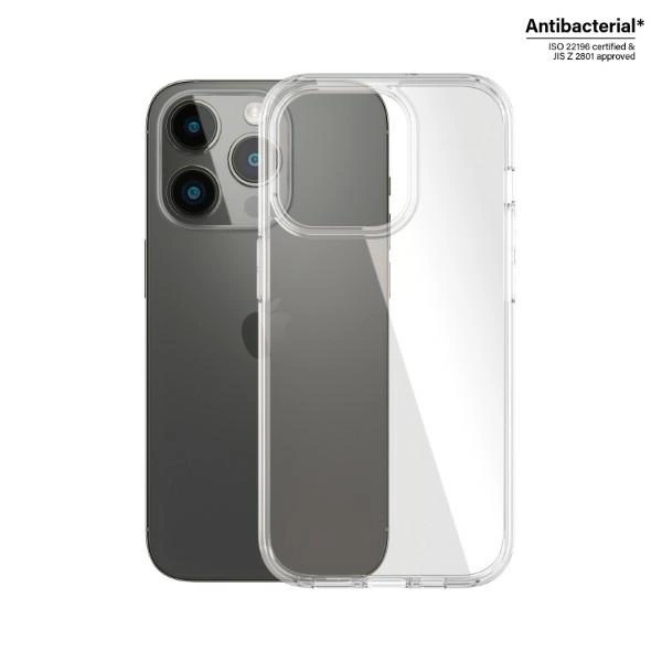 PanzerGlass HardCase antibacterial Military Grade certified case for iPhone 14 Pro - transparenteng