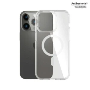 PanzerGlass HardCase with MagSafe Antibacterial Military Grade Certified Case for iPhone 14 Pro - Transparenteng