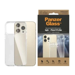 PanzerGlass HardCase antibacterial Military Grade certified case for iPhone 14 Pro Max - transparenteng