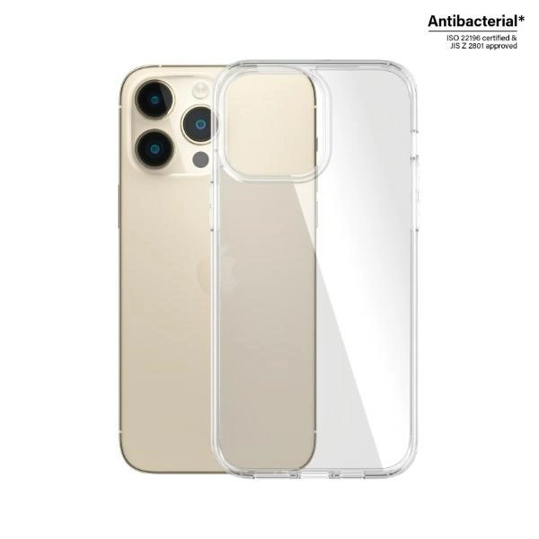 PanzerGlass HardCase antibacterial Military Grade certified case for iPhone 14 Pro Max - transparenteng