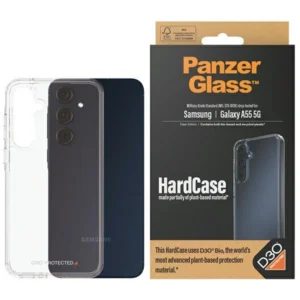 PanzerGlass HardCase with D3O® Bio and Military Grade certification for Samsung Galaxy A55 5G - transparenteng