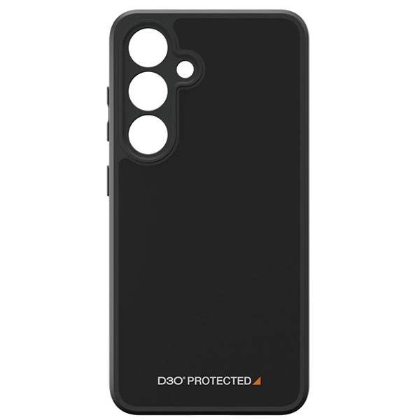 PanzerGlass HardCase with D3O® Bio and Military Grade Certification for Samsung Galaxy S24 - Transparent and Blackeng