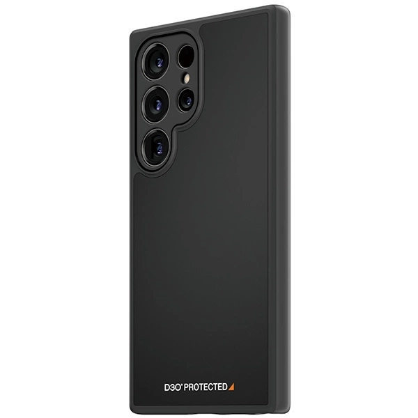 PanzerGlass HardCase with D3O® Bio and Military Grade Certification for Samsung Galaxy S24 Ultra - Transparent and Blackeng