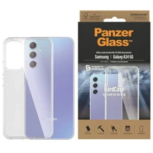 PanzerGlass HardCase antibacterial Military Grade certified case for Samsung Galaxy A34 5G - transparenteng