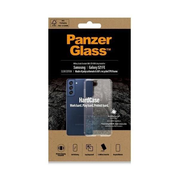 PanzerGlass HardCase antibacterial Military Grade certified case for Samsung Galaxy S21 FE - transparenteng