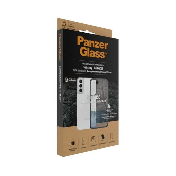 167785_3 PanzerGlass HardCase antibacterial Military Grade certified case for Samsung Galaxy S22 - transparenteng