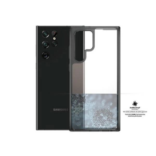 PanzerGlass HardCase antibacterial Military Grade certified case for Samsung Galaxy S22 Ultra - transparenteng