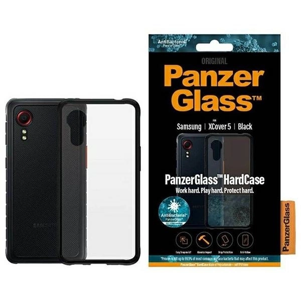 PanzerGlass HardCase case for Samsung Galaxy XCover 5 - transparent and blackeng