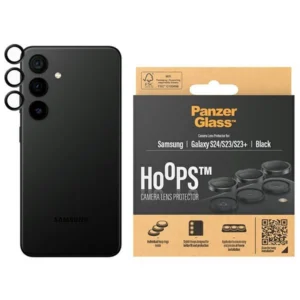 PanzerGlass Hoops Camera Protection for Samsung Galaxy S24 / S23 / S23+ - with black frameeng