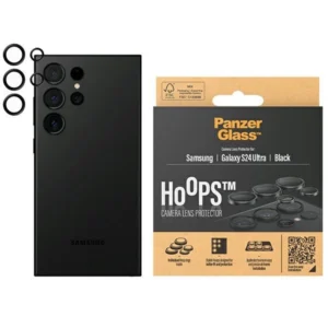 PanzerGlass Hoops Camera Protection for Samsung Galaxy S24 Ultra - with Black Frameeng