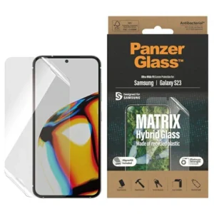 PanzerGlass Matrix hybrid glass with positioner for Samsung Galaxy S23eng