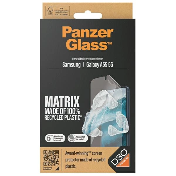 PanzerGlass Matrix Ultra-Wide Fit foil with positioner for Samsung Galaxy A55 5Geng