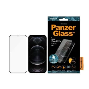 PanzerGlass E2E Pro Super+ antibacterial tempered glass for iPhone 12 / 12 Pro - with black frameeng