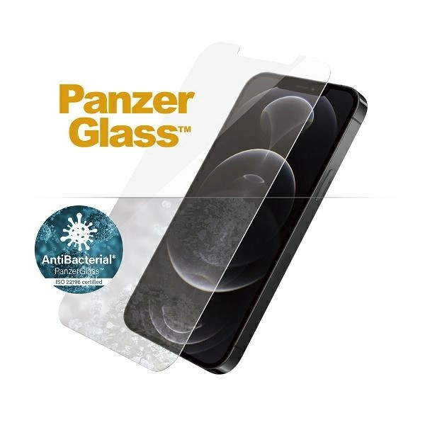 167822_2 PanzerGlass Standard Super+ antibacterial tempered glass for iPhone 12 / 12 Proeng