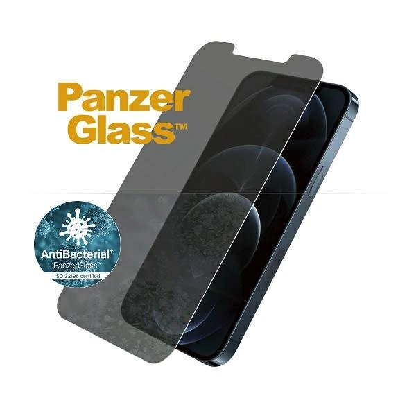 167826_2 PanzerGlass Standard Super+ antibacterial privacy tempered glass for iPhone 12 Pro Maxeng