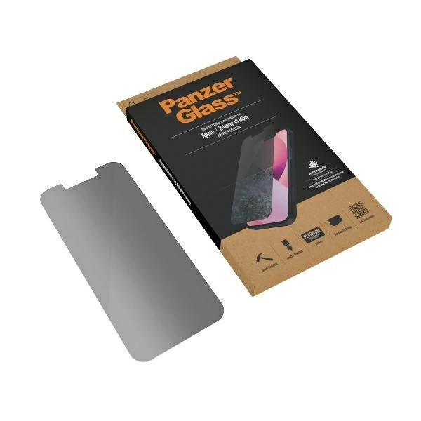 PanzerGlass Standard Super+ antibacterial privatizing tempered glass for iPhone 13 minieng