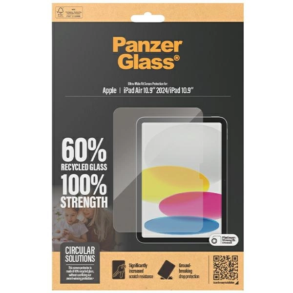 PanzerGlass Ultra-Wide Fit tempered glass for iPad Air 10.9" 2024eng