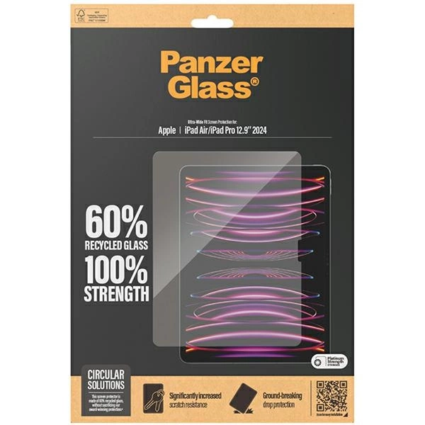 PanzerGlass Ultra-Wide Fit tempered glass for iPad Air 12.9" 2024 / iPad Pro 2024 12.9"eng